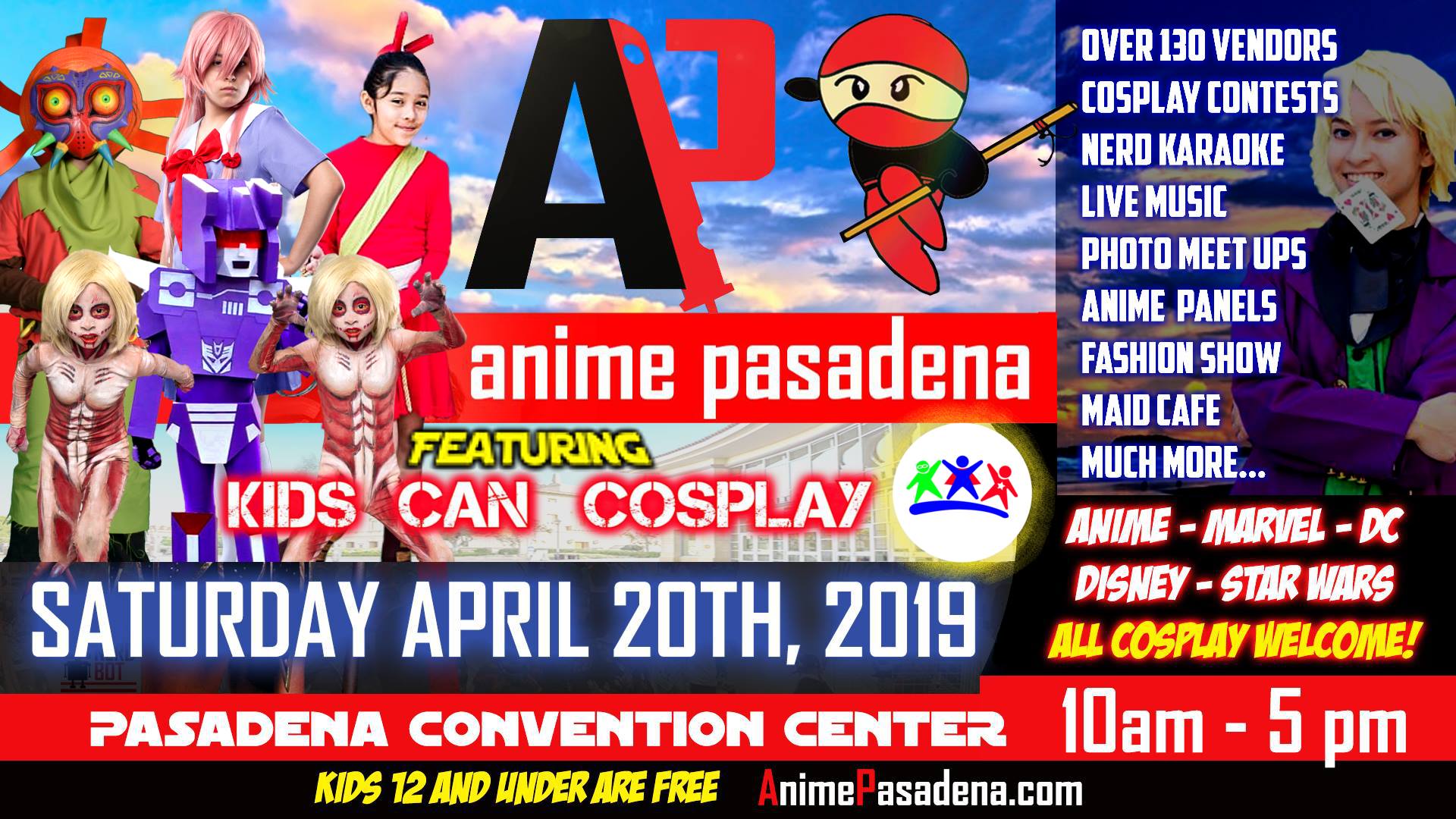 Anime Pasadena 2021 Appearance - Kids Can Cosplay